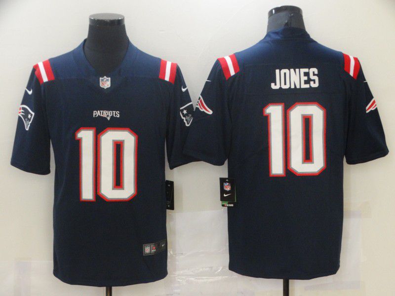Men New England Patriots 10 Jones Blue Nike Vapor Untouchable Limited 2021 NFL Jersey